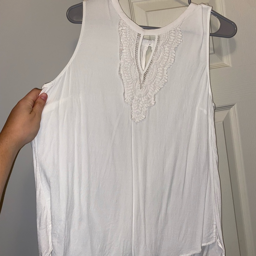 White Blouse with lace detailing